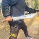 16.5 inch Hand forged Machete Handmade Wood Splitter Knife Ready to use