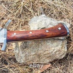 16.5 inch Hand forged Machete Handmade Wood Splitter Knife Ready to use