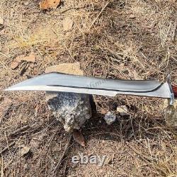 16.5 inch Hand forged Machete Handmade Wood Splitter Knife Ready to use