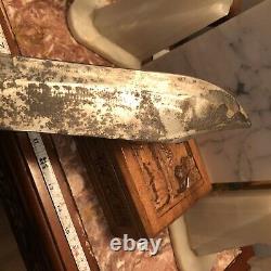 17 -18th Century Mountain Man Knife Original Sheath Northeastern New York