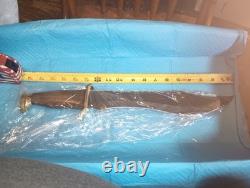 18 Hand Forged Bowie Knife With Leather Sheath