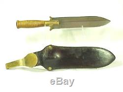 1880's SPRINGFIELD Hunting KNIFE & SHEATH