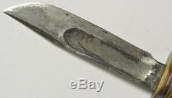 1900's Marble's Hunting Knife Clip Point Bone Handles 9 Long No Pins