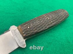 1905-1914 Only Case Tested & Sons Bradford Pa. Bone Orig. Sheath Knife