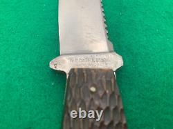 1905-1914 Only Case Tested & Sons Bradford Pa. Bone Orig. Sheath Knife