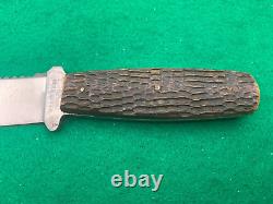 1905-1914 Only Case Tested & Sons Bradford Pa. Bone Orig. Sheath Knife