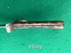 1908-1921 WILBERT BOWIE PERFECT BONE STAG scarce Vintage Hunt Knife