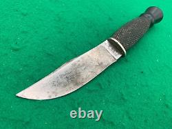 1910 TO 1920 OLCUT Union Cutlery Co Hunting Knife with vintage THISLE Handle2