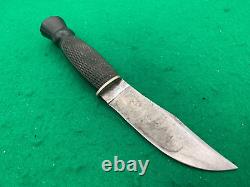 1910 TO 1920 OLCUT Union Cutlery Co Hunting Knife with vintage THISLE Handle2