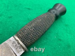 1910 TO 1920 OLCUT Union Cutlery Co Hunting Knife with vintage THISLE Handle2