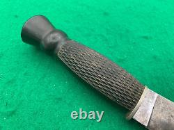 1910 TO 1920 OLCUT Union Cutlery Co Hunting Knife with vintage THISLE Handle2