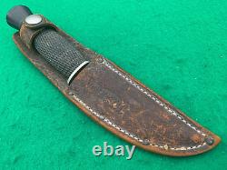 1910 TO 1920 OLCUT Union Cutlery Co Hunting Knife with vintage THISLE Handle2