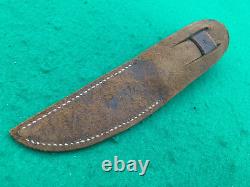 1910 TO 1920 OLCUT Union Cutlery Co Hunting Knife with vintage THISLE Handle2