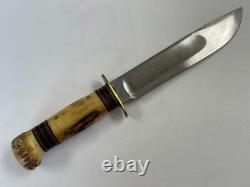 1918-wwii Marble's Gladstone Mich. USA Ideal Stag 11.25 Hunting Knife #cg634