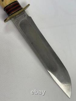 1918-wwii Marble's Gladstone Mich. USA Ideal Stag 11.25 Hunting Knife #cg634