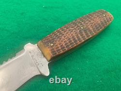 1920-30's SUPER RARE CASES TESTED XX Scarce BONE STAG Hunting Knife