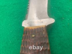 1920-30's SUPER RARE CASES TESTED XX Scarce BONE STAG Hunting Knife