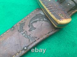 1920-30's SUPER RARE CASES TESTED XX Scarce BONE STAG Hunting Knife