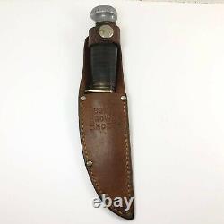 1930-1940 Marble's WOODCRAFT Knife Buster Brown Health Shoes + Sheath 6085-MXX