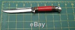1930's 1950's Western Boulder Colo. USA Red Handle Bird & Trout Hunting Knife