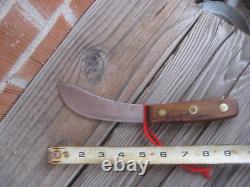 1930s Vtg 5 Curved Blade CASE XX Carbon Butcher Hunting Skinning Knife USA