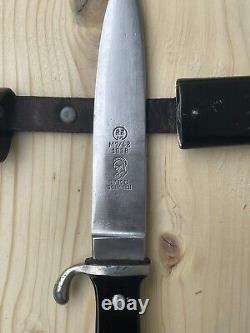 1938 WWII WKC Transitional German Boy Scout Youth Knife Solingen Germany