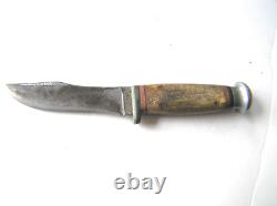1940-65 CASE Fixed Blade Hunting Knife with Sheath, Stag Handle