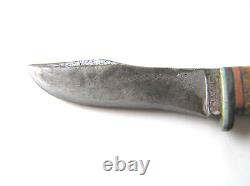 1940-65 CASE Fixed Blade Hunting Knife with Sheath, Stag Handle