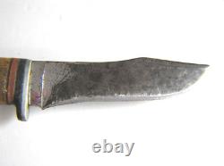 1940-65 CASE Fixed Blade Hunting Knife with Sheath, Stag Handle