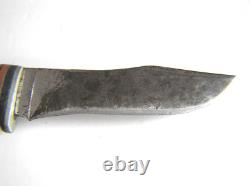 1940-65 CASE Fixed Blade Hunting Knife with Sheath, Stag Handle