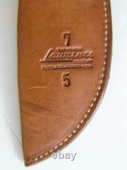 1940-65 CASE Fixed Blade Hunting Knife with Sheath, Stag Handle