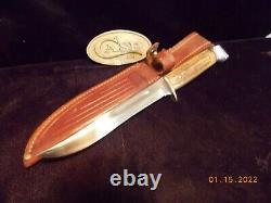 1940's Case Stag Grip 516-5 Knife withSheath Sharp Tight Ready To Work Hunting