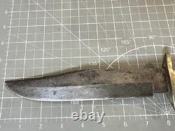 1950s EDGE BRAND Solingen Germany 068 Wood Handle Fixed Blade Bowie Knife Sheath