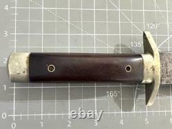 1950s EDGE BRAND Solingen Germany 068 Wood Handle Fixed Blade Bowie Knife Sheath