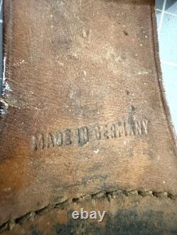 1950s EDGE BRAND Solingen Germany 068 Wood Handle Fixed Blade Bowie Knife Sheath