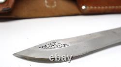 1960s Cutco Explorer #1765 Hunting Knife With Original Leather Sheath