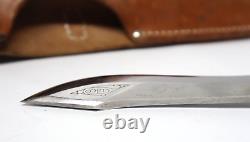 1960s Cutco Explorer #1765 Hunting Knife With Original Leather Sheath