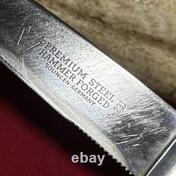 1960s Keystone Stag Solingen Hunting Fixed Blade Knife Multi Tool Sheath No 231