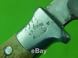 1962-83 Custom Hand Made R. H. RUANA Model 11A M Stamped Stag Hunting Knife