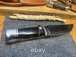 1965-1969 CaseXX 300 Apache Fixed Blade Hunting Knife Sheath Nice Condition USA