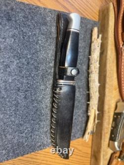 1965-1969 CaseXX 300 Apache Fixed Blade Hunting Knife Sheath Nice Condition USA