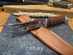 1965-1969 CaseXX 323-5 Fixed Blade Hunting Knife Original Sheath Nice Condition