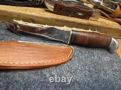 1965-1969 CaseXX 323-5 Fixed Blade Hunting Knife Original Sheath Nice Condition
