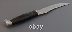 1965 1980 Vintage Case XX USA 323-6 Stacked Leather Handle Hunting Knife