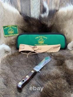 1967 Puma 6399 White Hunter With Jacaranda Handles With Green Puma Pouch Mint