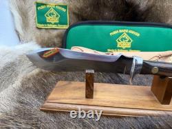 1967 Puma 6399 White Hunter With Jacaranda Handles With Green Puma Pouch Mint