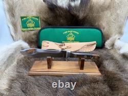 1967 Puma 6399 White Hunter With Jacaranda Handles With Green Puma Pouch Mint