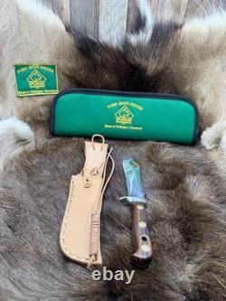 1967 Puma 6399 White Hunter With Jacaranda Handles With Green Puma Pouch Mint