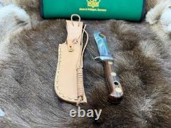 1967 Puma 6399 White Hunter With Jacaranda Handles With Green Puma Pouch Mint