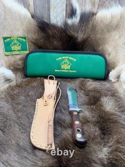 1967 Puma 6399 White Hunter With Jacaranda Handles With Green Puma Pouch Mint